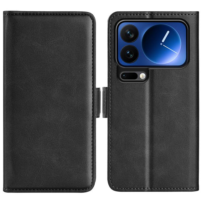 Dual-side Magnetic Buckle Horizontal Flip Leather Phone Case, For Xiaomi 17 Pro, For Xiaomi 17, For Xiaomi 15T Pro, For Xiaomi 15T