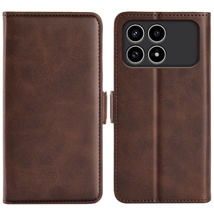 Dual-side Magnetic Buckle Horizontal Flip Leather Phone Case, For Redmi Note 15 Pro+ Global 163.3mm, For Redmi Note 15 4G / 5G Global 164mm, For Xiaomi Poco F8 Ultra 5G, For Xiaomi Poco F8 Pro 5G