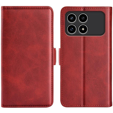 Dual-side Magnetic Buckle Horizontal Flip Leather Phone Case, For Redmi Note 15 Pro+ Global 163.3mm, For Redmi Note 15 4G / 5G Global 164mm, For Xiaomi Poco F8 Ultra 5G, For Xiaomi Poco F8 Pro 5G