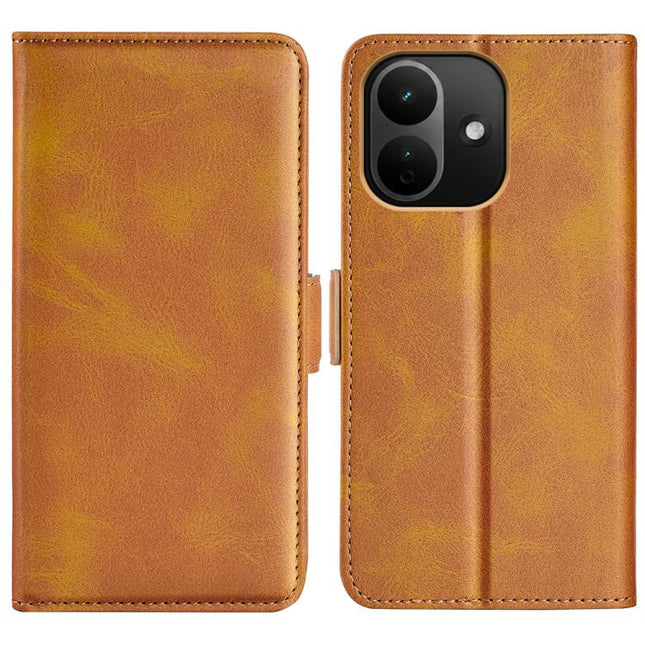 Dual-side Magnetic Buckle Horizontal Flip Leather Phone Case, For Redmi Note 17 Pro 5G Global 163.5mm, For Xiaomi 17T Pro 5G, For Redmi 15a 5G, For Xiaomi 17T 5G