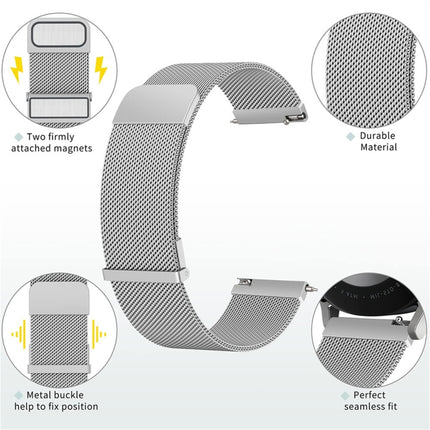Milan Dual Mmagnetic Steel Mesh Watch Band, For Huawei Watch GT 4 41mm