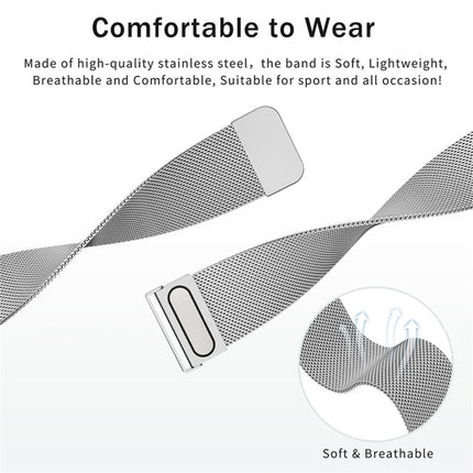 Milan Dual Mmagnetic Steel Mesh Watch Band, For Huawei Watch GT 4 41mm