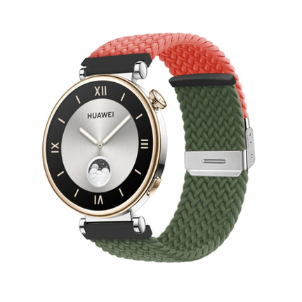 Integrated Buckle Braided Nylon Watch Band, For Huawei Watch GT4 41mm
