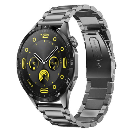 Three Bead Stainless Steel Metal Watch Band, For Huawei Watch GT4 46mm