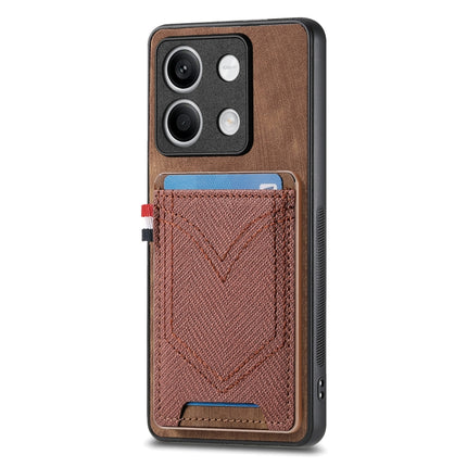 Denim Texture Leather Skin Phone Case with Card Slot, For Xiaomi Redmi Note 13 Pro 4G, For Xiaomi Redmi Note 13, For Xiaomi Redmi Note 13 Pro+, For Xiaomi Redmi Note 13 Pro 5G