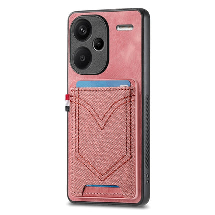 Denim Texture Leather Skin Phone Case with Card Slot, For Xiaomi Redmi Note 13 Pro 4G, For Xiaomi Redmi Note 13, For Xiaomi Redmi Note 13 Pro+, For Xiaomi Redmi Note 13 Pro 5G