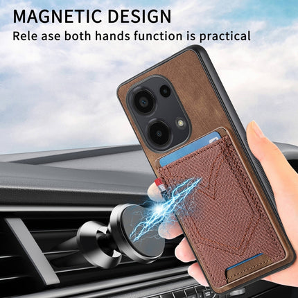 Denim Texture Leather Skin Phone Case with Card Slot, For Xiaomi Redmi Note 13 Pro 4G, For Xiaomi Redmi Note 13, For Xiaomi Redmi Note 13 Pro+, For Xiaomi Redmi Note 13 Pro 5G