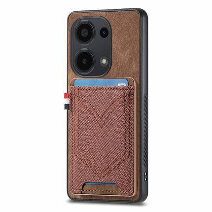 Denim Texture Leather Skin Phone Case with Card Slot, For Xiaomi Redmi Note 13 Pro 4G, For Xiaomi Redmi Note 13, For Xiaomi Redmi Note 13 Pro+, For Xiaomi Redmi Note 13 Pro 5G