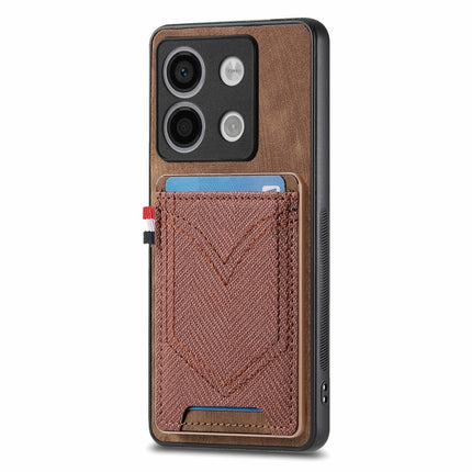 Denim Texture Leather Skin Phone Case with Card Slot, For Xiaomi Redmi Note 13 Pro 4G, For Xiaomi Redmi Note 13, For Xiaomi Redmi Note 13 Pro+, For Xiaomi Redmi Note 13 Pro 5G