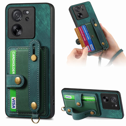 Retro Cross Wristband Wallet Leather Back Phone Case, For Xiaomi Redmi Note 13 Pro+, For Xiaomi Redmi Note 13 Pro 5G, For Xiaomi 13T / 13T Pro