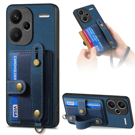 Retro Cross Wristband Wallet Leather Back Phone Case, For Xiaomi Redmi Note 13 Pro+, For Xiaomi Redmi Note 13 Pro 5G, For Xiaomi 13T / 13T Pro