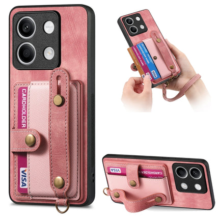 Retro Cross Wristband Wallet Leather Back Phone Case, For Xiaomi Redmi Note 13 Pro 4G, For Xiaomi 14 Pro, For Xiaomi 14, For Xiaomi Redmi Note 13
