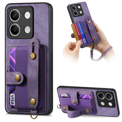 Retro Cross Wristband Wallet Leather Back Phone Case, For Xiaomi Redmi Note 13 Pro 4G, For Xiaomi 14 Pro, For Xiaomi 14, For Xiaomi Redmi Note 13