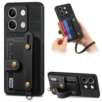 Retro Cross Wristband Wallet Leather Back Phone Case, For Xiaomi Redmi Note 13 Pro 4G, For Xiaomi 14 Pro, For Xiaomi 14, For Xiaomi Redmi Note 13