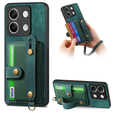 Retro Cross Wristband Wallet Leather Back Phone Case, For Xiaomi Redmi Note 13 Pro 4G, For Xiaomi 14 Pro, For Xiaomi 14, For Xiaomi Redmi Note 13