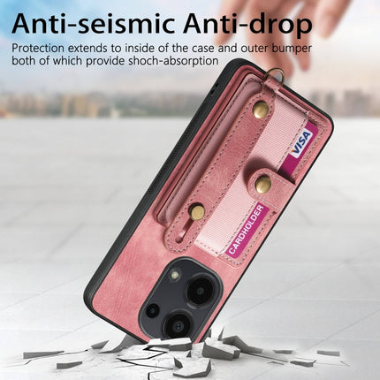 Retro Cross Wristband Wallet Leather Back Phone Case, For Xiaomi Redmi Note 13 Pro 4G, For Xiaomi 14 Pro, For Xiaomi 14, For Xiaomi Redmi Note 13