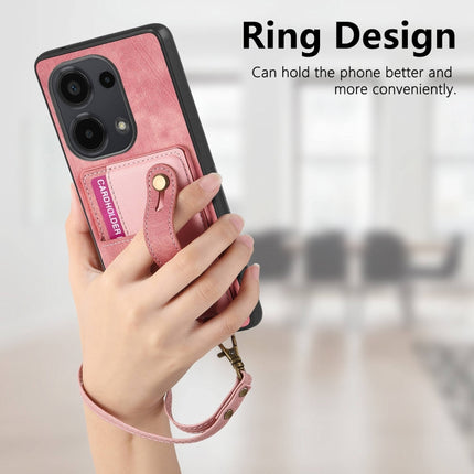 Retro Cross Wristband Wallet Leather Back Phone Case, For Xiaomi Redmi Note 13 Pro 4G, For Xiaomi 14 Pro, For Xiaomi 14, For Xiaomi Redmi Note 13