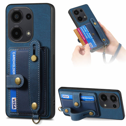 Retro Cross Wristband Wallet Leather Back Phone Case, For Xiaomi Redmi Note 13 Pro 4G, For Xiaomi 14 Pro, For Xiaomi 14, For Xiaomi Redmi Note 13