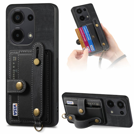 Retro Cross Wristband Wallet Leather Back Phone Case, For Xiaomi Redmi Note 13 Pro 4G, For Xiaomi 14 Pro, For Xiaomi 14, For Xiaomi Redmi Note 13