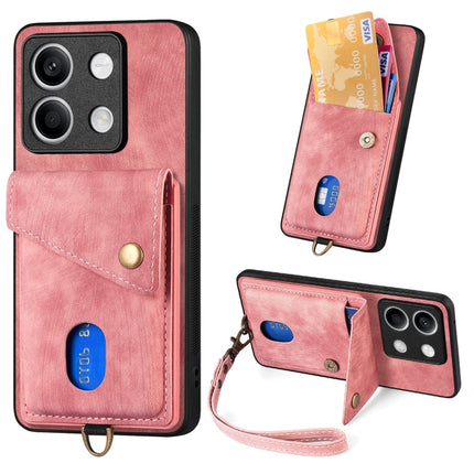 Retro Card Wallet Fold Leather Phone Case with Strap, For Xiaomi 14 Pro, For Xiaomi 14, For Xiaomi Redmi Note 13 5G, For Xiaomi Redmi Note 13 Pro+