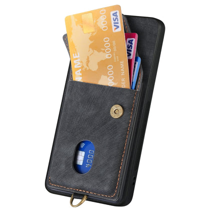 Retro Card Wallet Fold Leather Phone Case with Strap, For Xiaomi 14 Pro, For Xiaomi 14, For Xiaomi Redmi Note 13 5G, For Xiaomi Redmi Note 13 Pro+