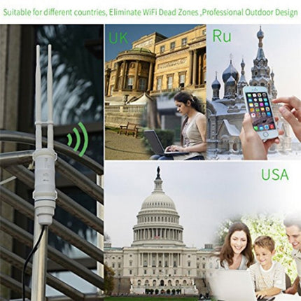 WAVLINK WN570HN2 With PoE Powered WAN/ AP / Repeater Mode 300Mbps Outdoor Router, US Plug, UK Plug, EU Plug, AU Plug