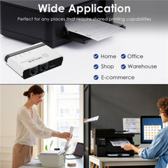 WAVLINK NU516U1 USB2.0 Wireless Printer Server With 10 / 100Mbps LAN / Bridge WiFi, US Plug, UK Plug, EU Plug, AU Plug