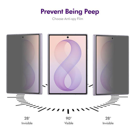 ENKAY Hat-Prince 28 Degree Anti-peeping Privacy Tempered Glass Film, For Galaxy Z Fold8 5G Outer Screen, For Galaxy Z Fold8 Ultra 5G Outer Screen, For Galaxy Z Flip8 5G Outer Screen, For Samsung Galaxy A27 5G, For Samsung Galaxy S25 FE 5G              ...