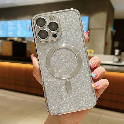 Glitter Electroplating MagSafe TPU Phone Case, For iPhone 15 Pro Max, For iPhone 15 Pro, For iPhone 15 Plus