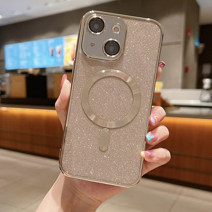 Glitter Electroplating MagSafe TPU Phone Case, For iPhone 15, For iPhone 14 Plus, For iPhone 14