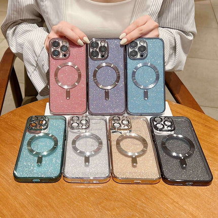 Glitter Electroplating MagSafe TPU Phone Case, For iPhone 12, For iPhone 12 Pro Max, For iPhone 12 Pro