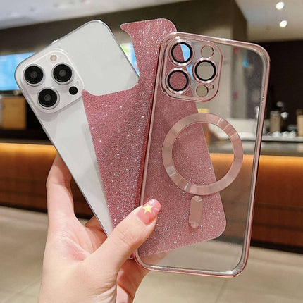 Glitter Electroplating MagSafe TPU Phone Case, For iPhone 16 Pro, For iPhone 16 Plus, For iPhone 16