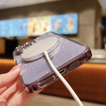 Glitter Electroplating MagSafe TPU Phone Case, For iPhone 15 Pro Max, For iPhone 15 Pro, For iPhone 15 Plus