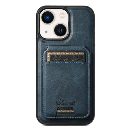 Suteni H15 MagSafe Oil Eax Leather Detachable Wallet Back Phone Case, For iPhone 15 Pro, For iPhone 15 Plus, For iPhone 15, For iPhone 14 Plus