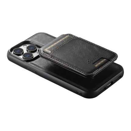 Suteni H15 MagSafe Oil Eax Leather Detachable Wallet Back Phone Case, For iPhone 14, For iPhone 14 Pro, For iPhone 14 Pro Max, For iPhone 13 Pro Max