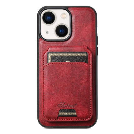 Suteni H15 MagSafe Oil Eax Leather Detachable Wallet Back Phone Case, For iPhone 14, For iPhone 14 Pro, For iPhone 14 Pro Max, For iPhone 13 Pro Max