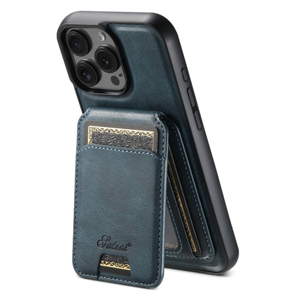 Suteni H15 MagSafe Oil Eax Leather Detachable Wallet Back Phone Case, For iPhone 17 Pro, For iPhone 17, For iPhone Air, For iPhone 16 Pro Max