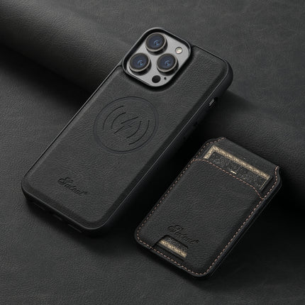 Suteni H16 Litchi Texture Leather Detachable Wallet Back Phone Case, For iPhone 14 Pro Max, For iPhone 13 Pro Max, For iPhone 13 Pro, For iPhone 13, For iPhone 12, For iPhone 12 Pro Max