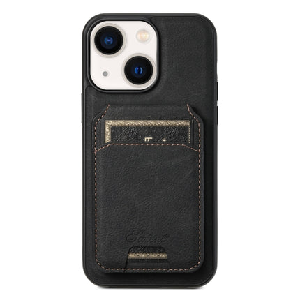 Suteni H16 Litchi Texture Leather Detachable Wallet Back Phone Case, For iPhone 14 Pro Max, For iPhone 13 Pro Max, For iPhone 13 Pro, For iPhone 13, For iPhone 12, For iPhone 12 Pro Max