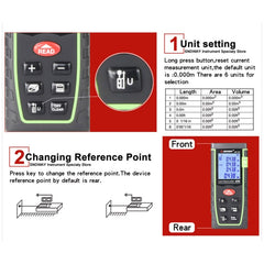 SNDWAY Range Finder Laser Handheld Range Finder SW-T60, SW-T60