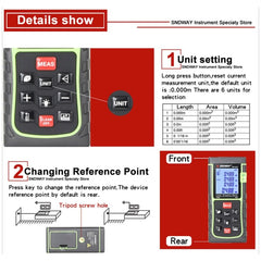 SNDWAY Range Finder Laser Handheld Range Finder SW-T60, SW-T60