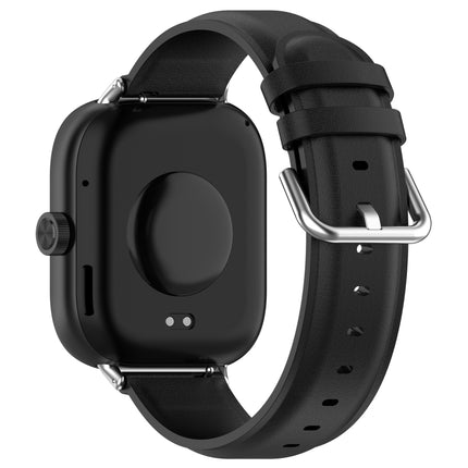 Round Tail Top Layer Leather Watch Band, For Redmi Watch 6 / Watch 5 / Watch 4, For Xiaomi Band 10 Pro / Band 9 Pro / Band 8 Pro