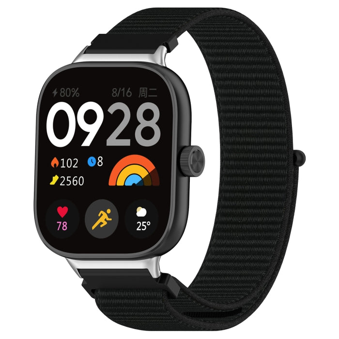 Nylon Loop Metal Connector Watch Band, For Xiaomi Band 10 Pro / Band 9 Pro / Band 8 Pro, For Redmi Watch 6 / Watch 5 / Watch 4