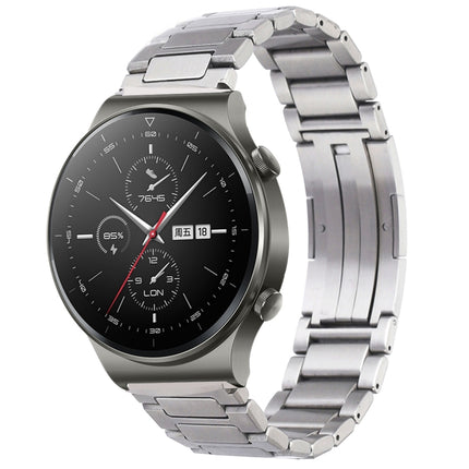 H-Shaped Folding Buckle Stainless Steel Metal Watch Band, For Huawei Watch GT2 Pro / GT 2e, For Huawei Watch GT2 46mm / Watch GT