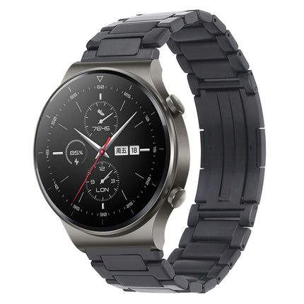 H-Shaped Folding Buckle Stainless Steel Metal Watch Band, For Huawei Watch GT2 Pro / GT 2e, For Huawei Watch GT2 46mm / Watch GT
