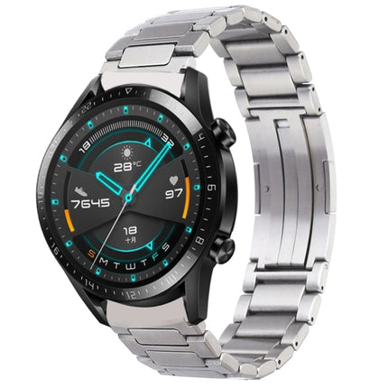 H-Shaped Folding Buckle Stainless Steel Metal Watch Band, For Huawei Watch GT2 Pro / GT 2e, For Huawei Watch GT2 46mm / Watch GT