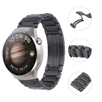 H-Shaped Folding Buckle Stainless Steel Metal Watch Band, For Huawei Watch GT4 46mm, For Huawei Watch 4 / 4 Pro, For Huawei Watch Ultimate / Buds, For Huawei Watch GT3 SE, For Huaei Watch 3 Pro New, For Huawei Watch GT3 Pro 46mm / Watch GT3 46mm       ...