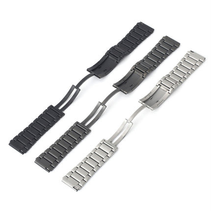 H-Shaped Folding Buckle Stainless Steel Metal Watch Band, For Huawei Watch GT2 Pro / GT 2e, For Huawei Watch GT2 46mm / Watch GT