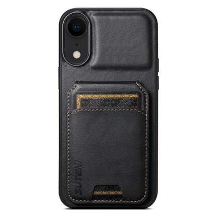 Suteni H02 Leather Wallet Stand Back Phone Case, For iPhone 11 Pro, For iPhone X / XS, For iPhone XR, For iPhone XS Max, For iPhone 17e / 16e, For iPhone 12 / 12 Pro