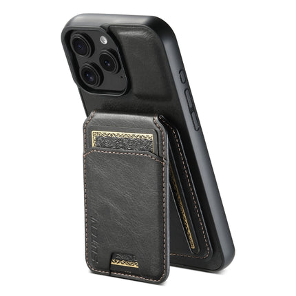 Suteni H02 Leather Wallet Stand Back Phone Case, For iPhone 18, For iPhone 18 Pro, For iPhone 18 Pro Max, For iPhone 17 Pro Max, For iPhone 17 Pro, For iPhone 17, For iPhone Air, For iPhone 16 Pro Max